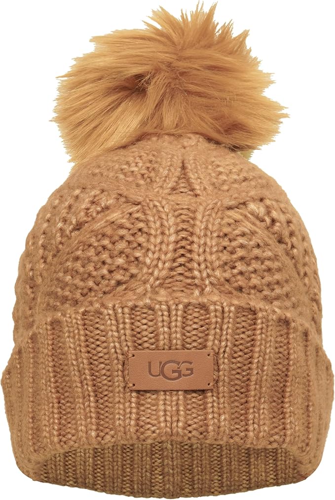 UGG Women's Cable Beanie with Pom